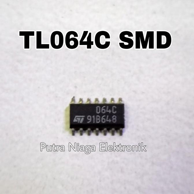 Murah ic TL064C SMD 064C SOP-14 TL064 High Quality TL 064 putr4n