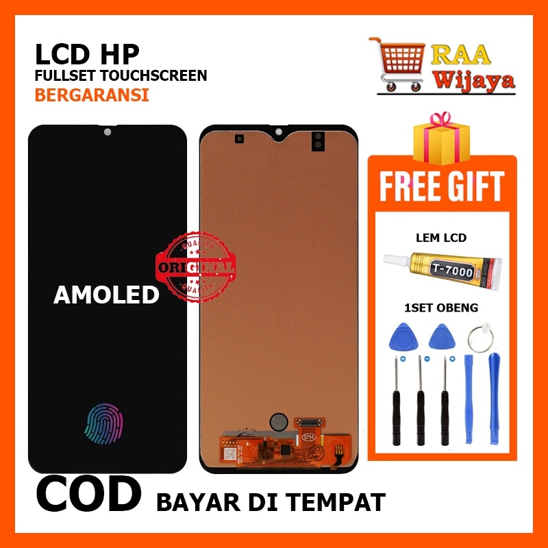 {ORIGINAL} LCD SAMSUNG GALAXY A50/A50S AMOLED FINGGERPRINT A505/A507 PREMIUM LCD