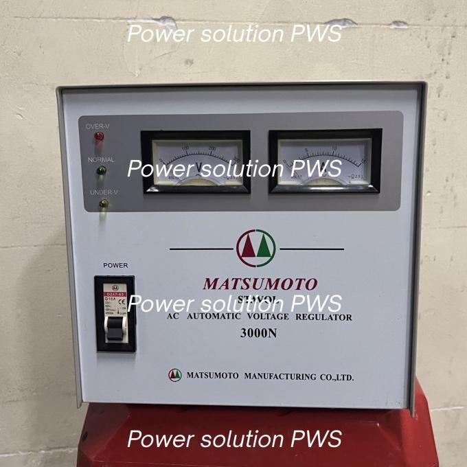 Stabilizer Matsumoto Stavol 3000N 3000 N 3000VA 1 Phase seken Mulus bergaransi