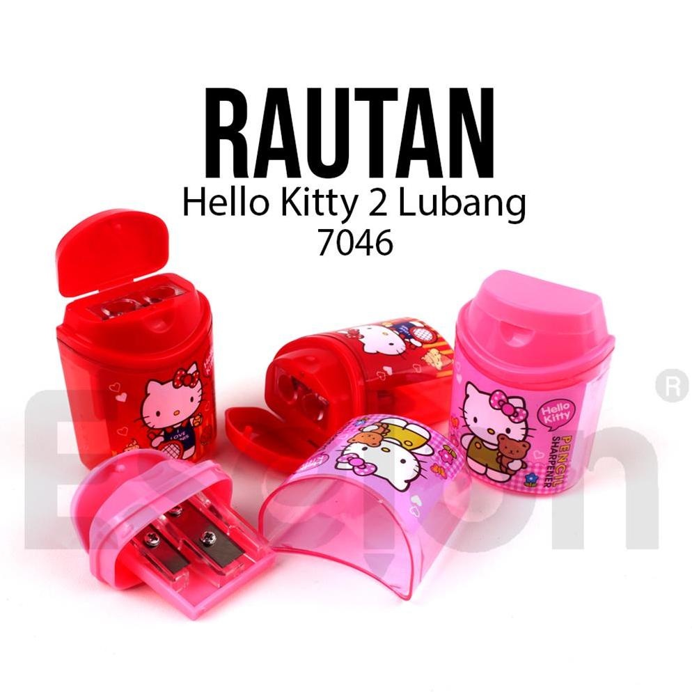 

1buah Rautan Hello Kitty 2lubang 7046 / Rautan Pensil Fancy