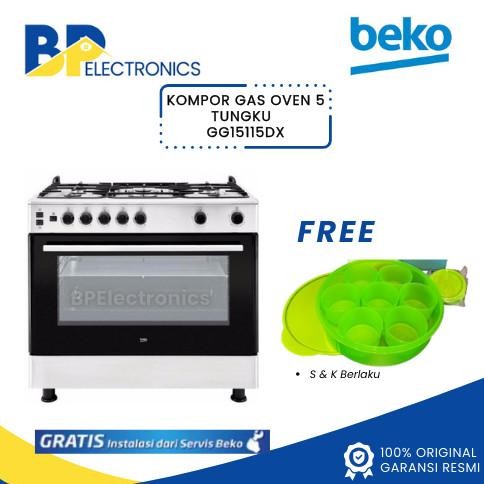 Freestanding Cooker Beko Gg15115Dx Kompor Gas Oven Beko 5 Tungku Gg 15115Dx Garansi Resmi Luthkillas