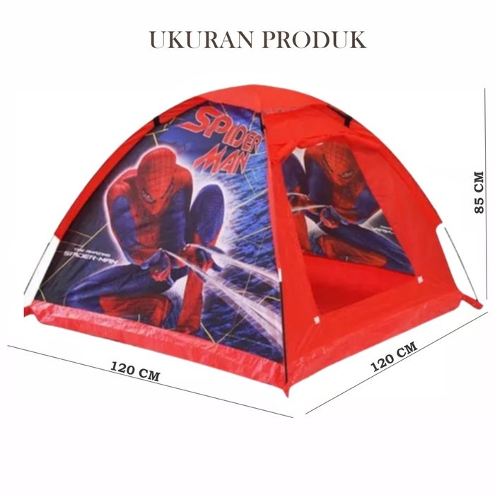TERBARU Tenda Camping Tenda Anak Karakter Spiderman Model Camping Indoor