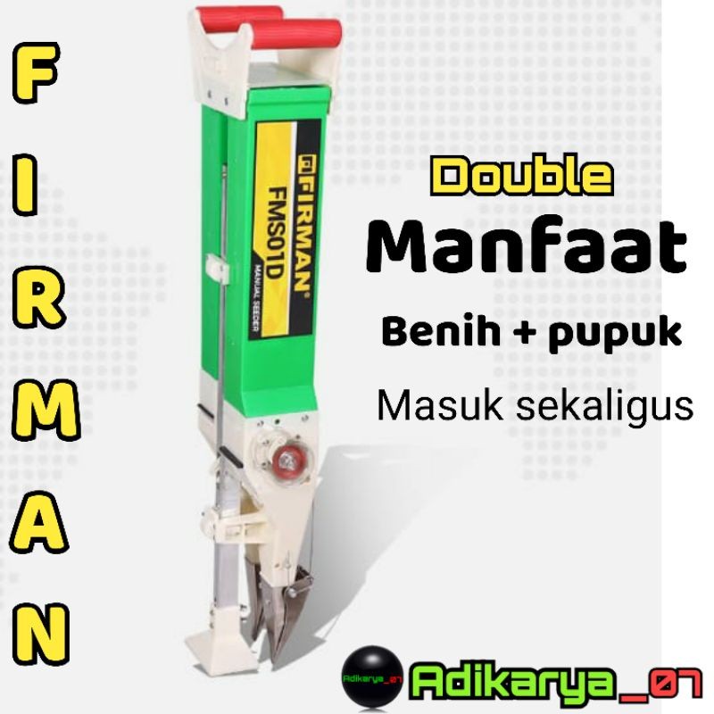 PANA Alat tanam benih alat tanam jagung tancap manual FIRMAN FMS01D mini tiller alat penyiang gulma