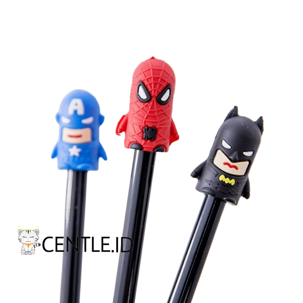 

CENTLE.ID PULPEN GEL AVENGER SUPERHERO PG-1484 PENA LUCU ALAT TULIS SEKOLAH MURAH TERJANGKAU