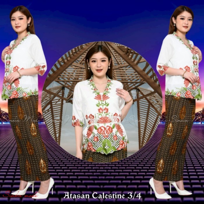 Atasan Kebaya Encim Modern Silky Korea