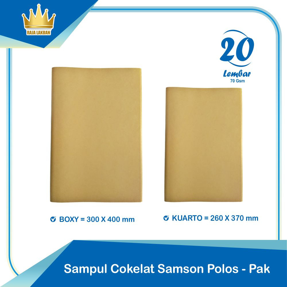 

Sampul Cokelat Polos Kuarto / Boxy - Pak