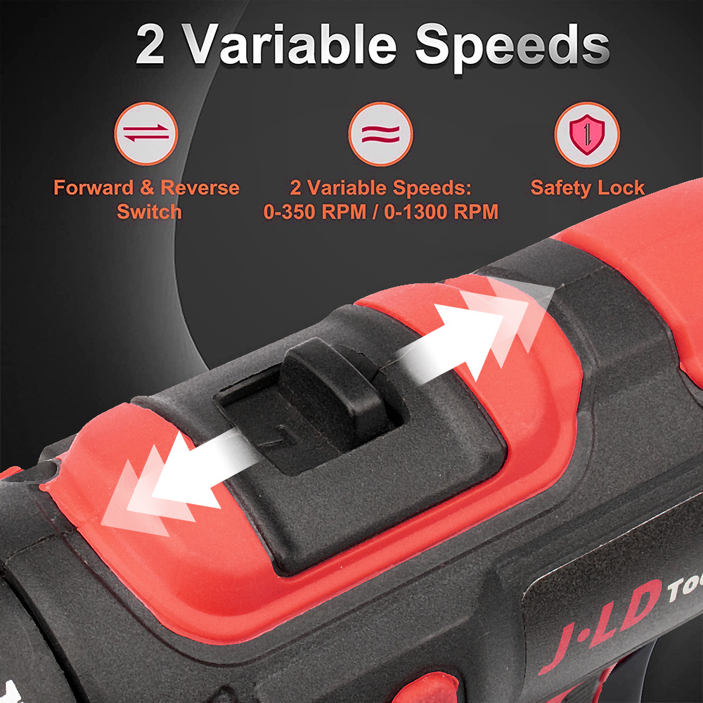 READY JLD 13mm mesin bor impact baterai bor cas cordless bor baterai bor listrik jld tool impact