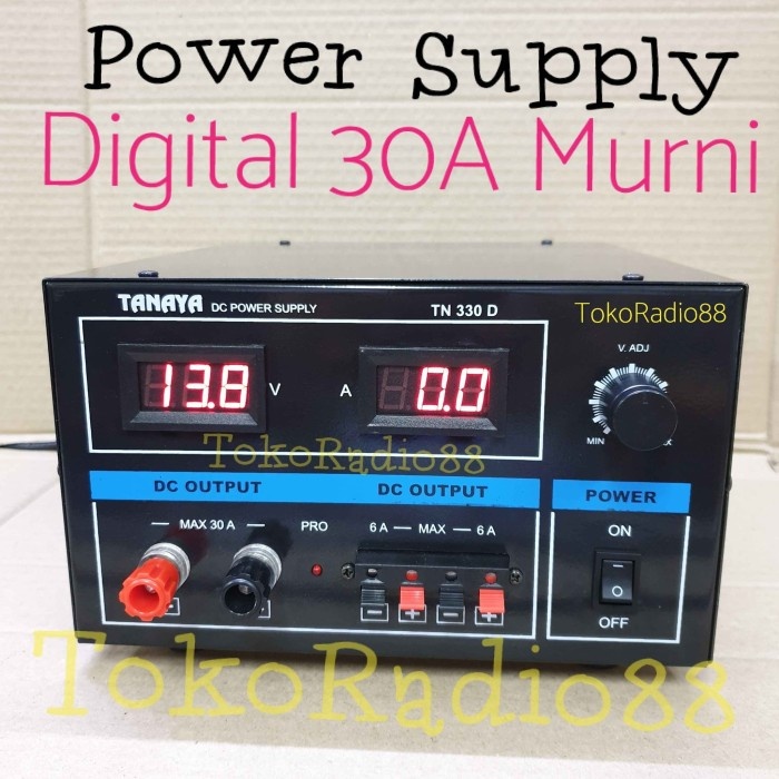 POWER SUPPLY TANAYA 30 AMPERE DIGITAL , MODEL TN-330D.