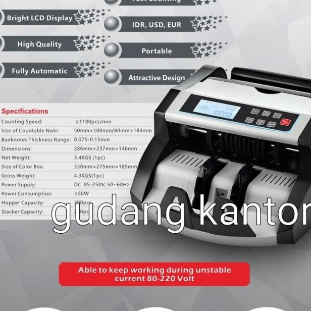 Mesin Hitung Uang Inote Bc-50 Vm Display Lcd / Money Counter 50Vm