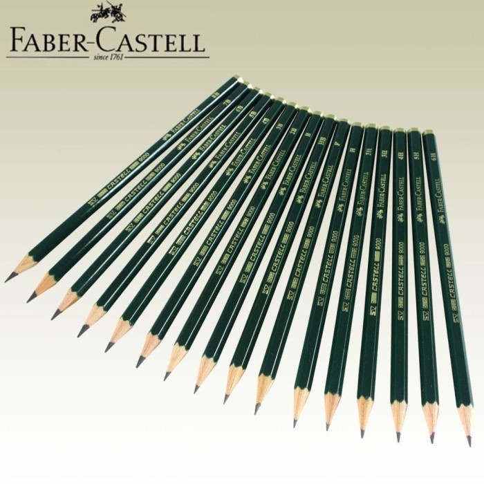 

(1 BIJI) Pensil Faber Castell - 8B/7B/6B/5B/4B/3B/2B/B/HB/F/H/2H/3H/4H/5H/6H