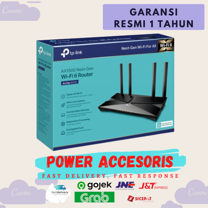 TP-LINK ARCHER AX10 AX1500 WIFI6 ARCHER AX 10 AX1500 WIFI 6 ROUTER