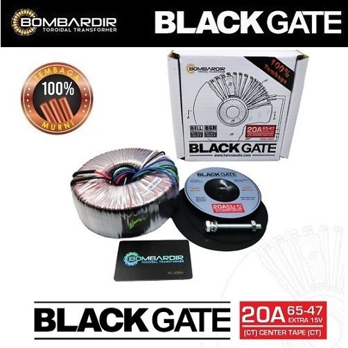 TRAFO TOROID 20A 47V 56V CT BLACKGATE DONUT TRAVO BOMBARDIR 20 AMPER