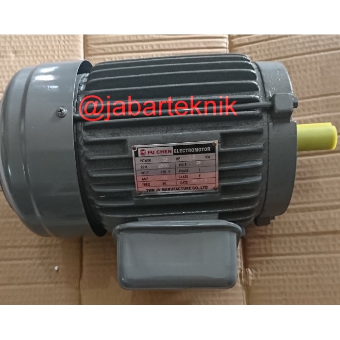 2HP 1PHASE ELECTRO MOTOR DINAMO TAIWAN FUCHEN