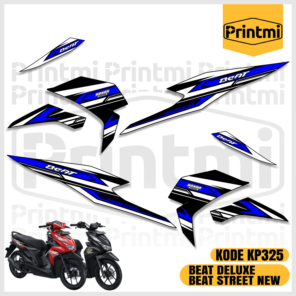 Stiker Striping Motor Beat Deluxe CBS ISS 2021 2022 2023 2024 Street New Variasi List Skotlet Printm