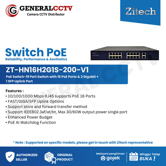 TERMURAH SWITCH POE 16 PORT