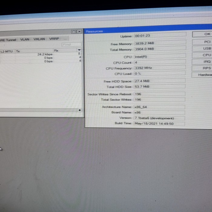 MIKROTIK PC X86_64 CORE I3