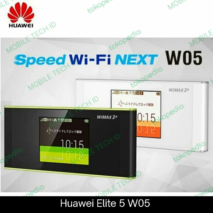 MIFI 4G HUAWEI ELITE 5 MODEM WIFI MOBILE TOUCHSCREEN W05 PORTABLE