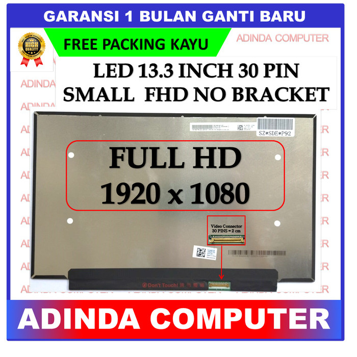 LCD LED HP PAVILION 13-AN 13-AN0031UR 13-AN0031WM 13.3 30 SLIM FHD NB