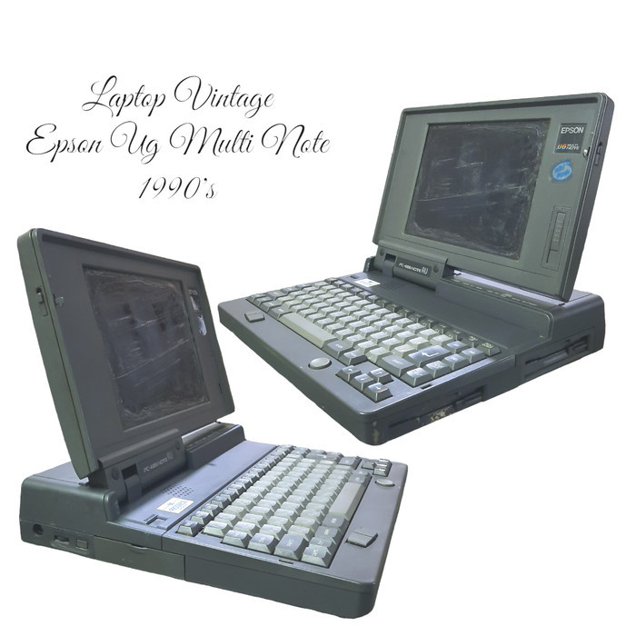 LAPTOP VINTAGE GENERASI 90 HAN. EPSON UG MULTI NOTE PC 486 NOTE AU