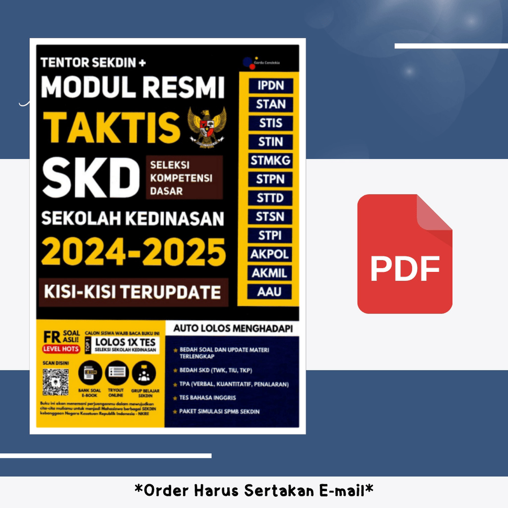 

1429. Modul Resmi Taktis SKD Sekolah Kedinasan 2024-2025