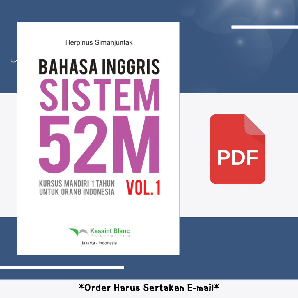 

1441. Bahasa Inggris Sistem 52M Volume 1
