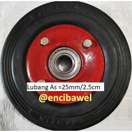 TROLLEY Roda Troli 8 inchi double bearing