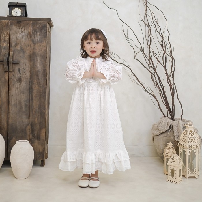 Promo Nea Cotton - Anisa Dress Brokat Anak Perempuan Thy