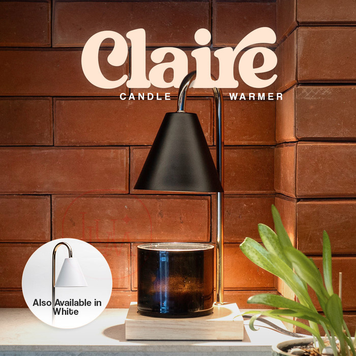 Lilin - Claire Candle Warmer - Lampu Aromaterapi Lilin Wax Melting