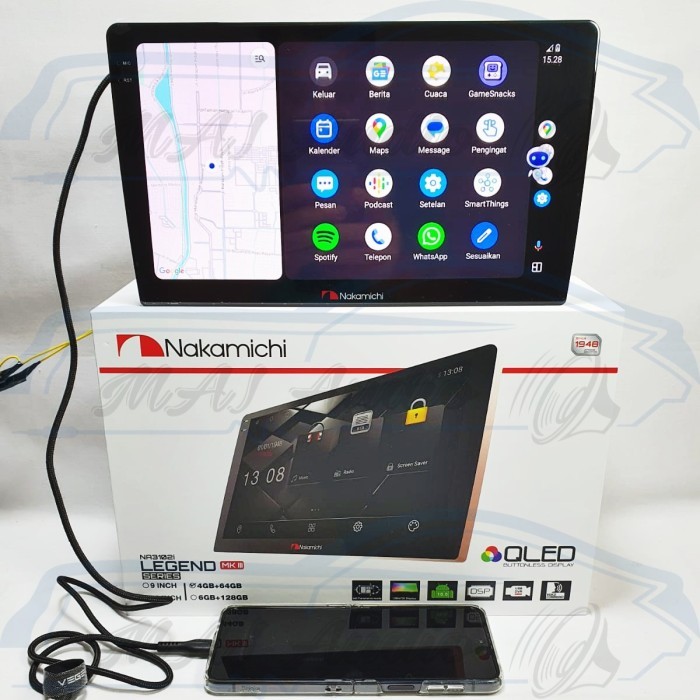 Head Unit Android Nakamichi OEM Honda CRV Turbo 2017 Up soket PNP