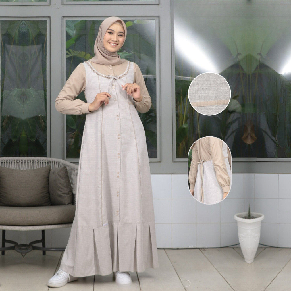 ETHICA | HOMEYDRESS GAMIS DAILWEAR AYUMI 327 CREAM D20P