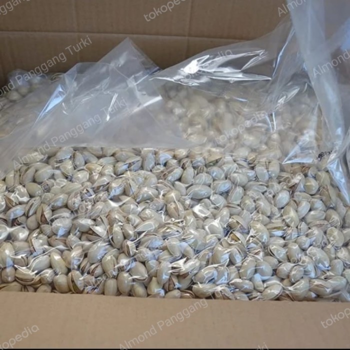 Kacang Pistachio 1 dus (10 kg) Roasted Pistachio Panggang / Murah