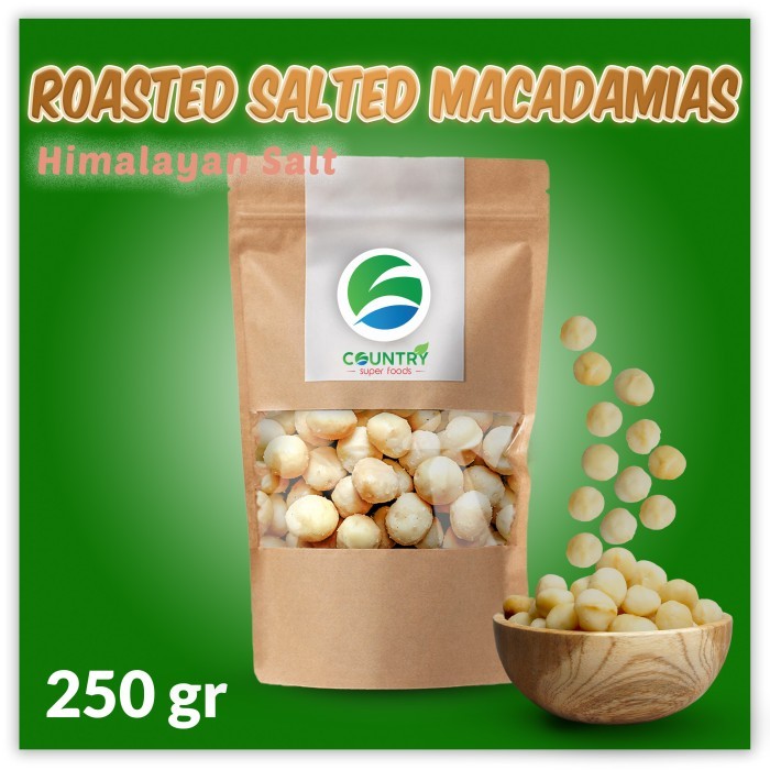 

Macadamia Nuts Roasted Salted - 250gr - Kacang Macadamia Panggang Asin