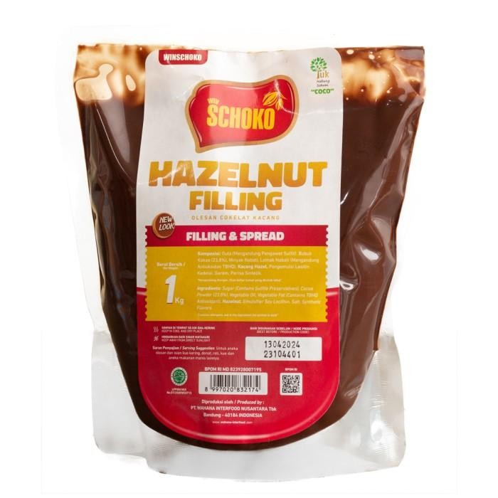 

SCHOKO Hazelnut Filling & Spread - 1 Kg / Selai dan Olesan Kualitas Terbaik