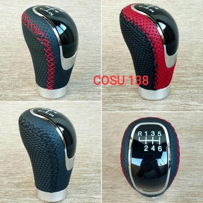 Universal Shift Knob Tuas Transmisi Kulit Manual 6 Speed