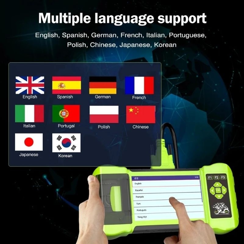 BEST SELLER- JDiag M300 motorcycle obd 2 scanner battery tester ABS Test TPMS Test Clear Fault e For