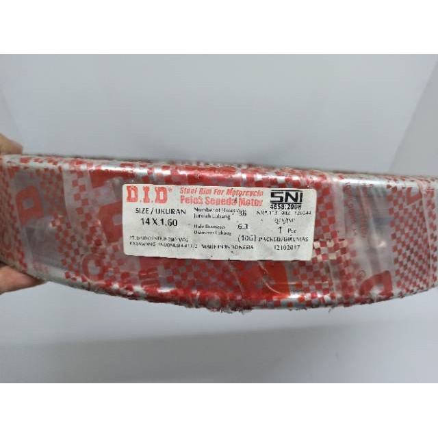 BEST SELLER- VELG BELAKANG VARIO BEAT MIO SCOOPY SPACY RING 14 CHROM ORI DID 14X160