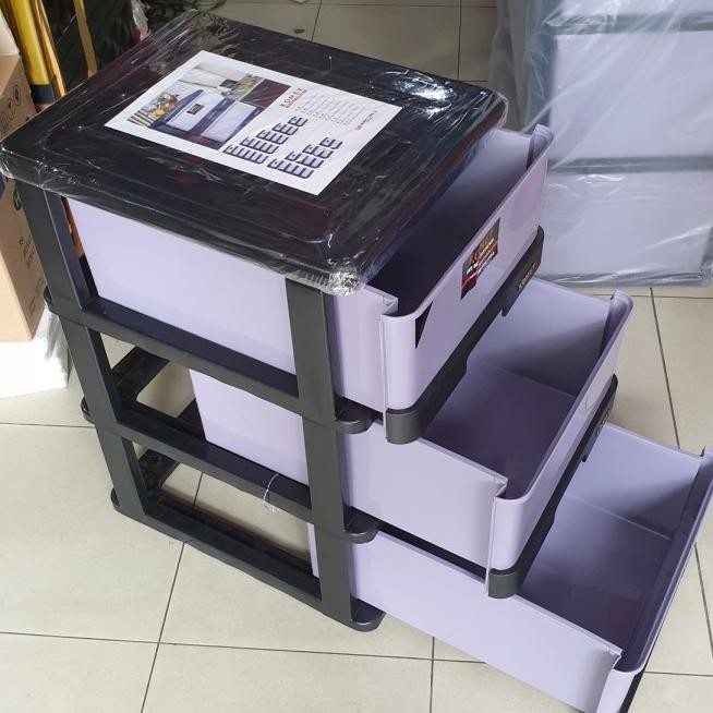 Lemari Plastik Laci Plastik Komet Susun 3M