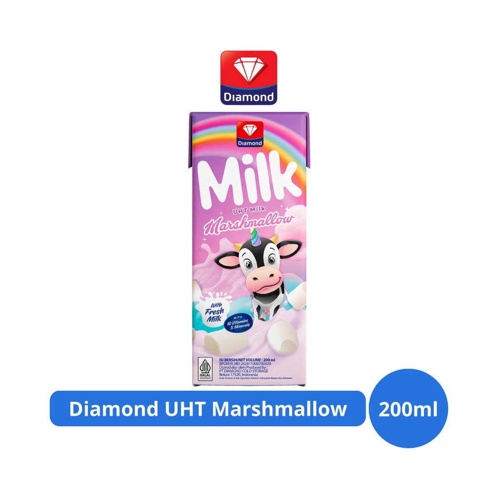 

Diamond Milk Susu UHT Marshmallow 200ml
