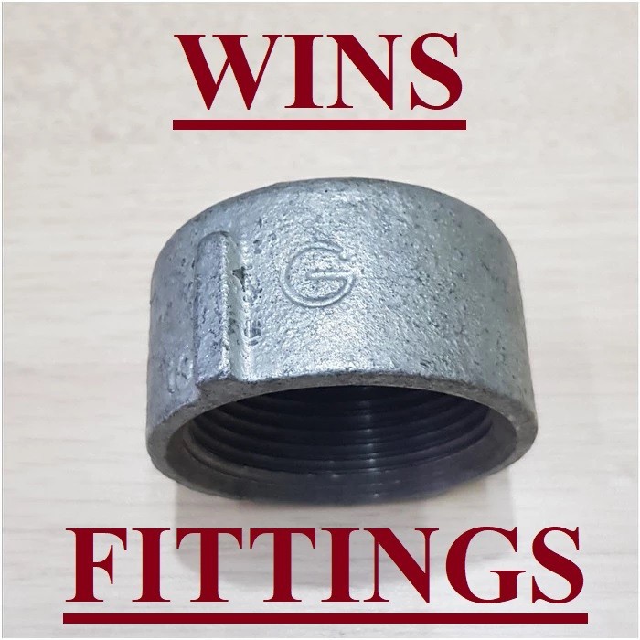 Cap Galvanis Besi 4" Dop Drat Dalam 4" tutup pipa 4 inch GIP (G) GLV Galunggung