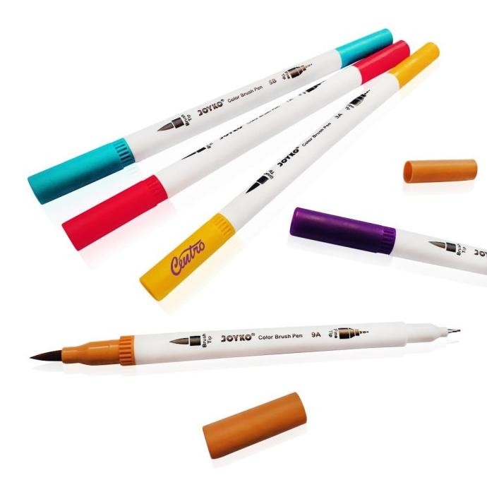 

Buy New Joyko Brush Pen Colour Dual Tip Spidol Set 24 Warna Clp-07 Neo 2024