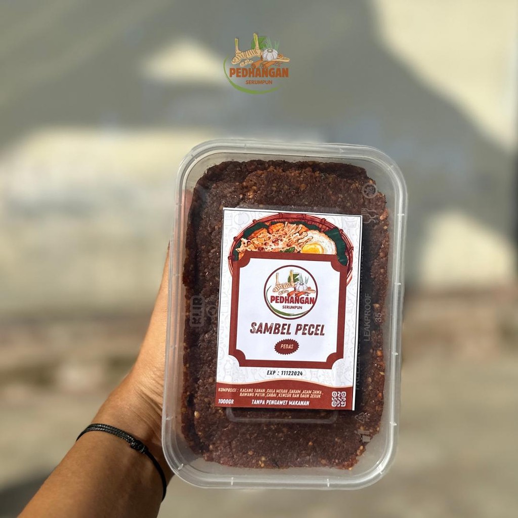 

Sambel Pecel Kacang "Pedhangan Serumpun" Pedas 1000g Pedas Gurih Tanpa MSG Praktis Siap Saji