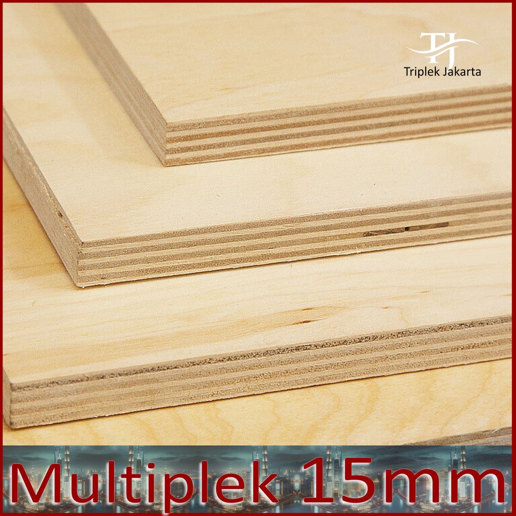 Multiplek 15 mm 20x10 cm | Triplek 15mm 10x20 cm | Palem Grade A