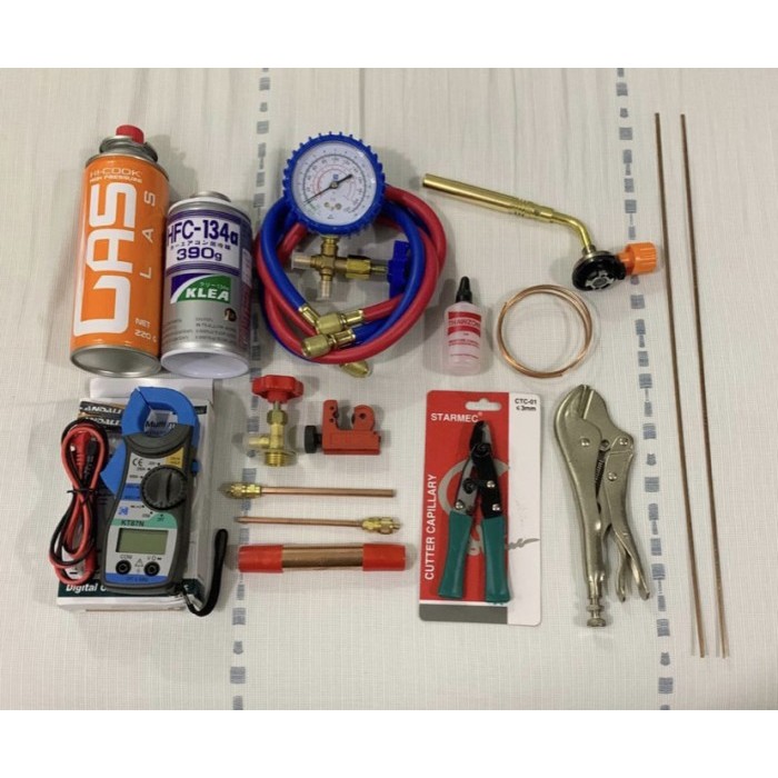 PERALATAN UNTUK REFRIGRANT KULKAS KOMPLIT SESUAI GAMBAR