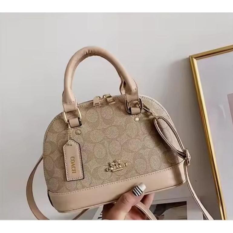 TAS WANITA KULIT PREMIUM SEMI IMPORT/TAS SELEMPANG WANITA/COCH 5421 ALMA MEDIUM 24 CM SLINGBAG WOMEN