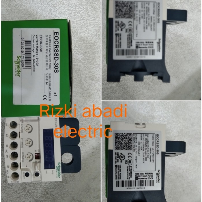 Eocr Schneider Ssd 30 Genuine