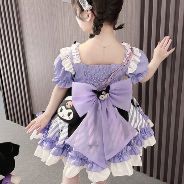 Murah Kostum Kuromi Anak/ Kostum Karakter/ Dress Kuromi/ Cosplay Kuromi Anak