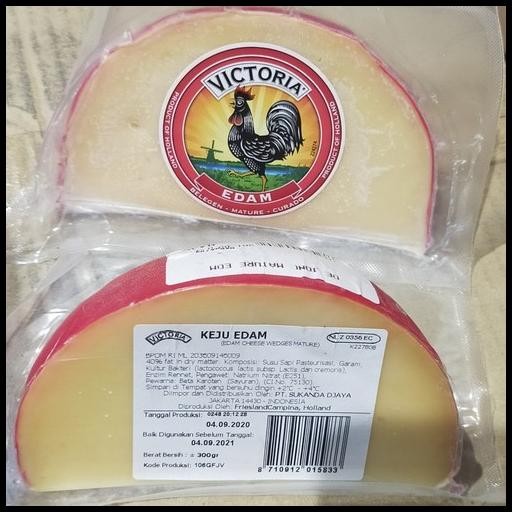 

Victoria Edam Cheese 250 - 300 Gr | Keju Wedges Portion