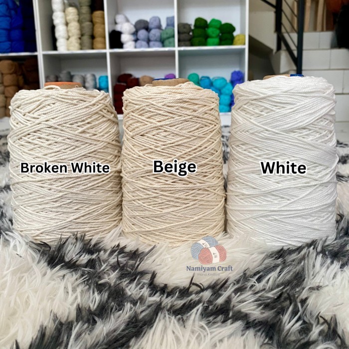 2mm Tali Katun 500gr Benang Macrame 2mm Benang Rajut