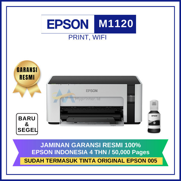 Printer Epson M1120 wifi pengganti M100 monochrome