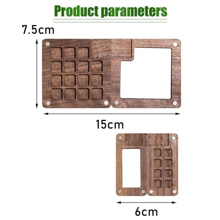 

Seka - Palet Lukis Mini Palette Wooden Magnetic / Magnetic Wooden Palette For Watercolor / Palette